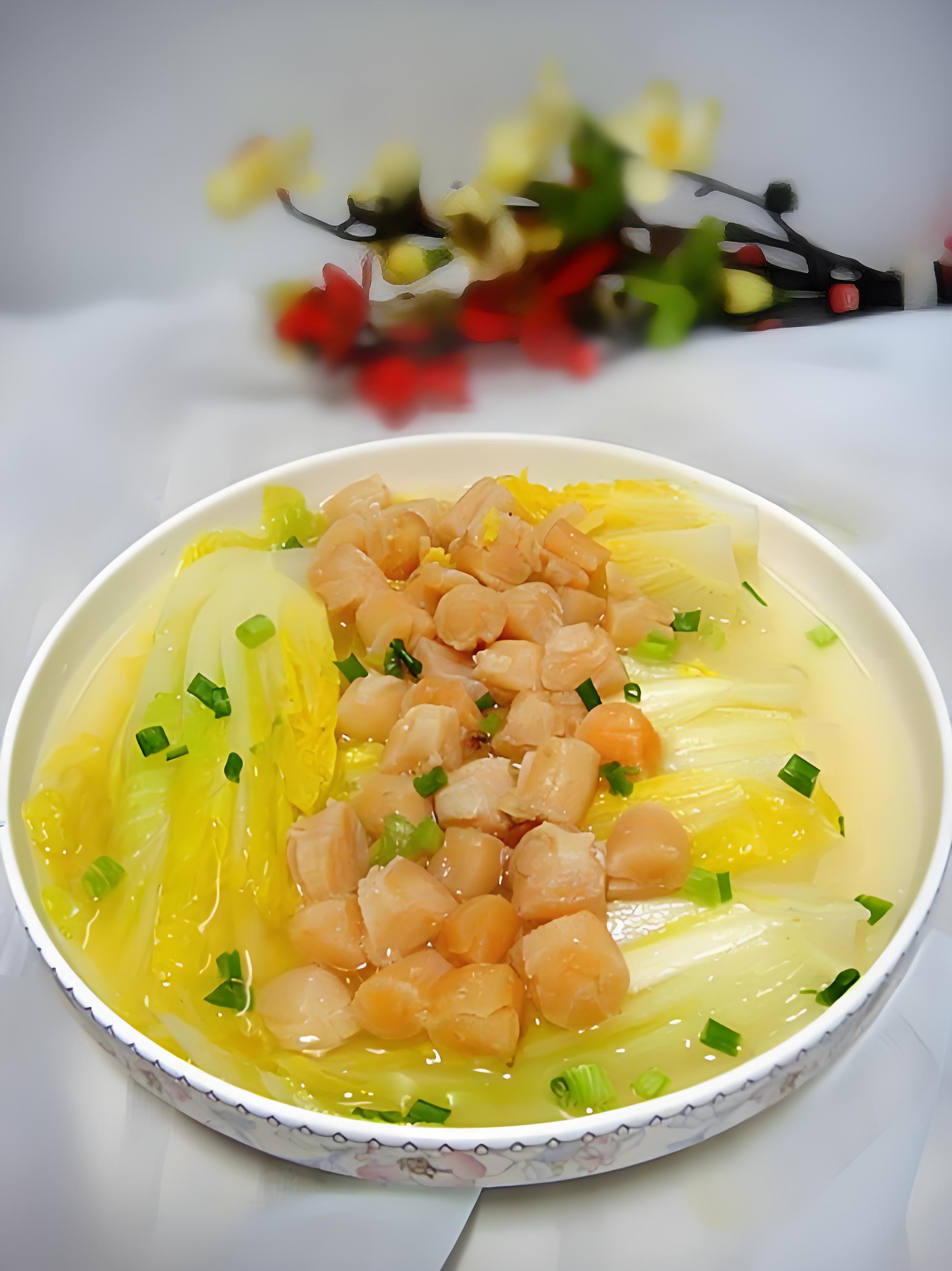 干贝鲜汤娃娃菜